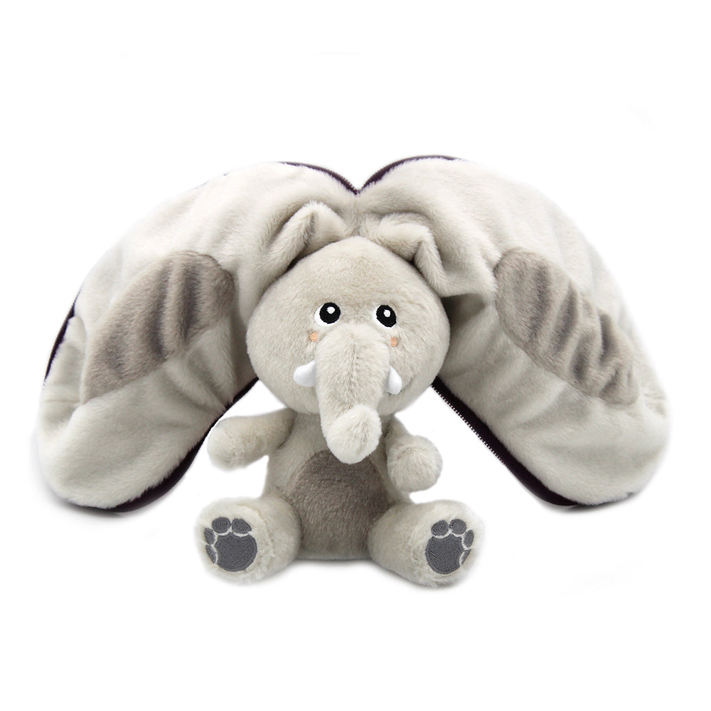 Flipetz Reset The Elephant & Aubergine Plush 2 in 1 Toy