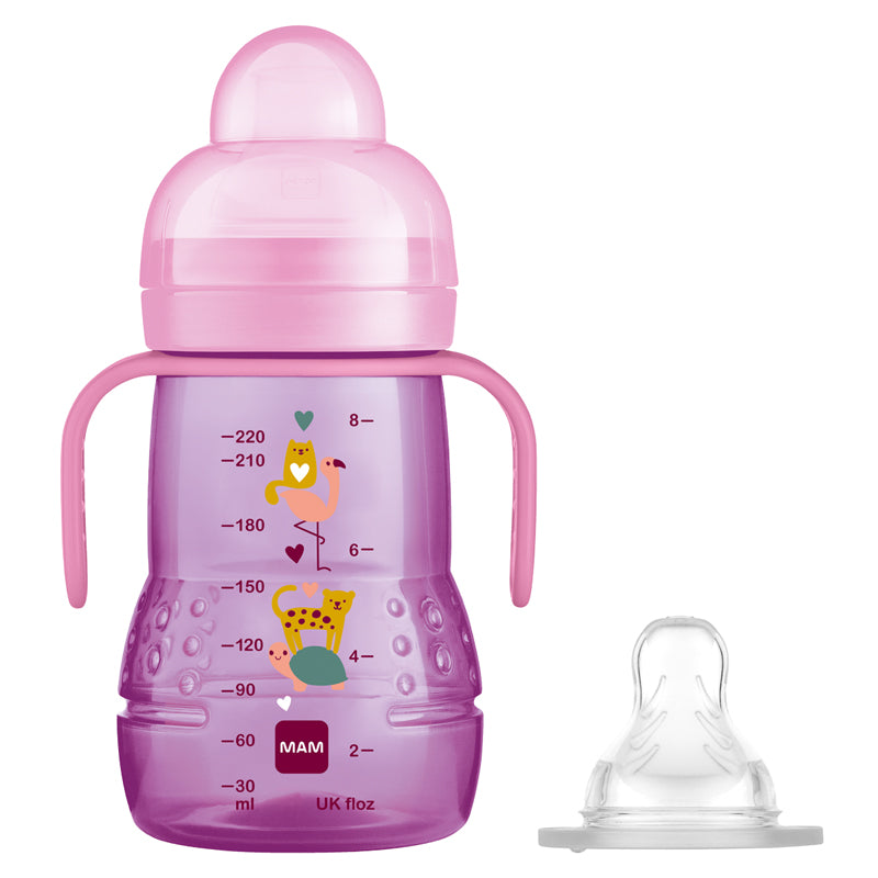 MAM Trainer Cup 2 in 1 Pink 220ml