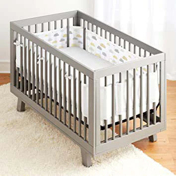 Breathable Baby Four Sided Mesh Cot Liner Cloud 9