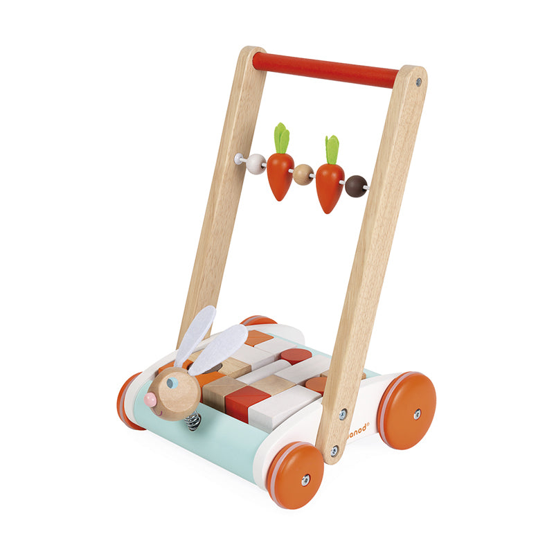 Janod Rabbit Block Cart