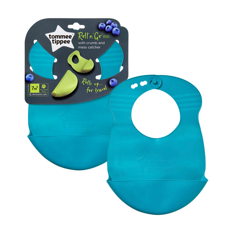 Tommee Tippee Roll n Go Bib Pack of 3 Assorted