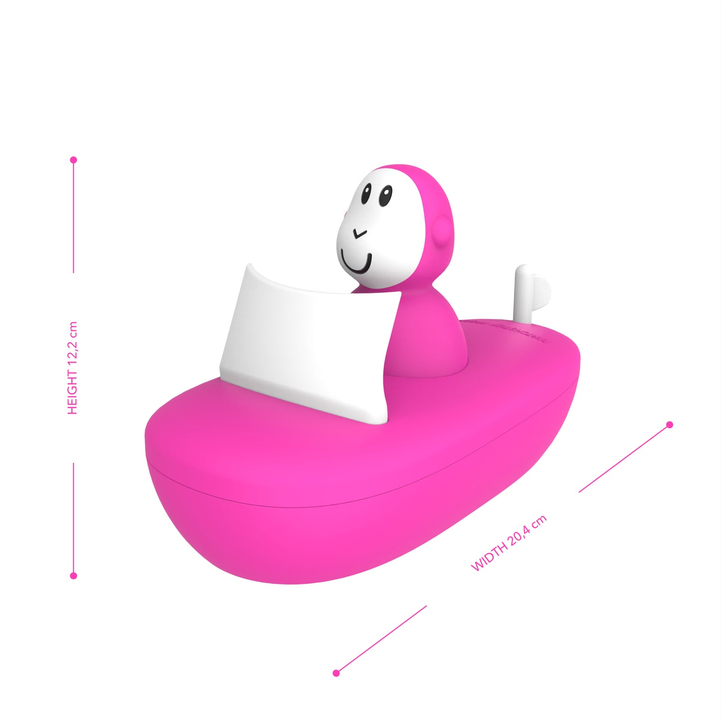 Matchstick Monkey Bathtime Boat Set Pink