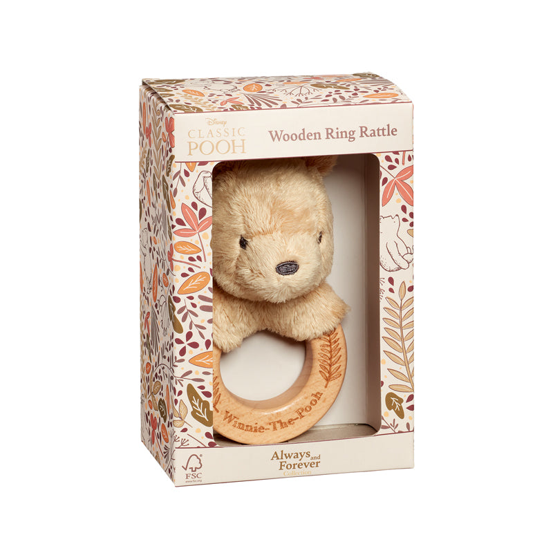 Disney Always & Forever Winnie The Pooh Wooden Ring