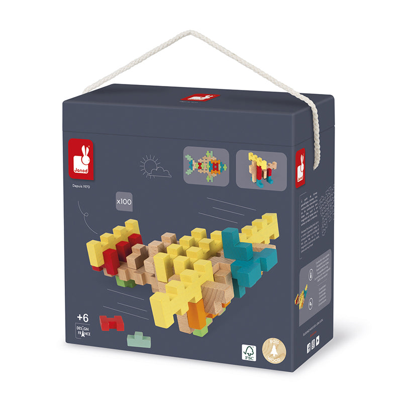 Janod 100-Piece Construction Set