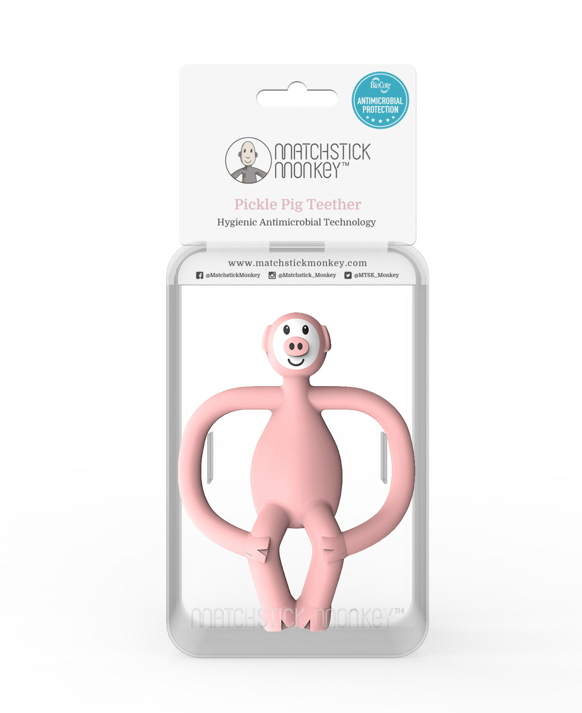 Matchstick Monkey Animal Teether Pickle Pig