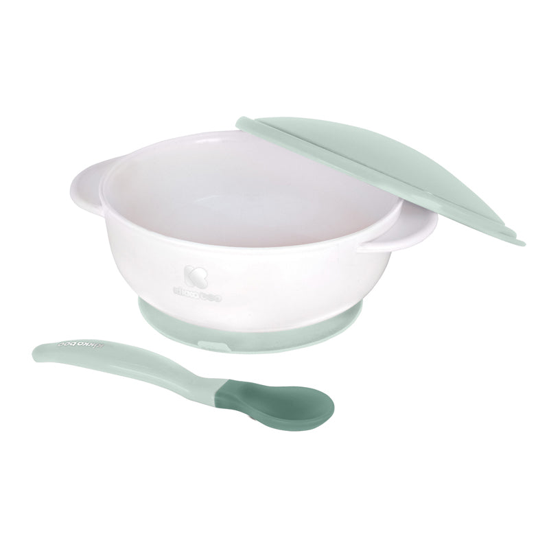 Kikka Boo Suction Bowl With Heat Sensing Spoon Mint