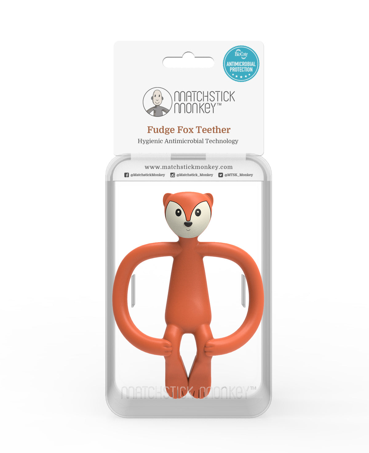 Matchstick Monkey Animal Teether Fudge Fox