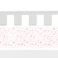 Breathable Baby Four Sided Mesh Cot Liner Pink Stars