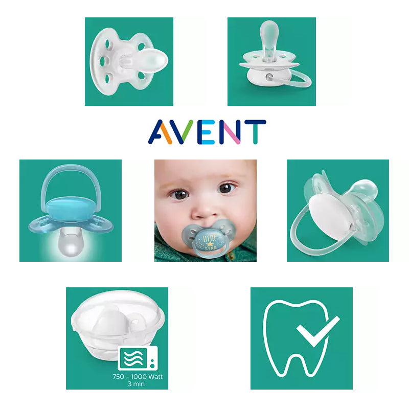 Philips Avent Ultra Soft Soother Boy 0-6m 2Pk