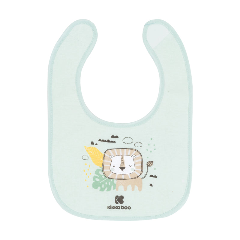 Kikka Boo Cotton Bibs Savanna Mint 3Pk