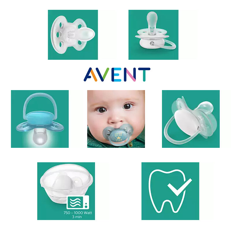 Philips Avent Ultra Soft Soother Boy 6-18m 2Pk