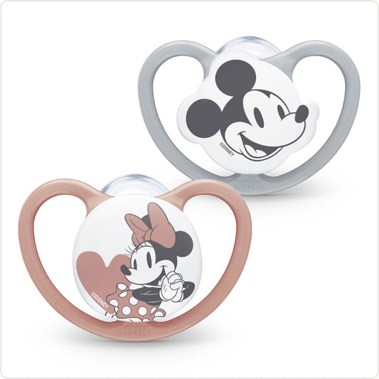 NUK Disney Space Soothers Rose 2Pk