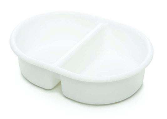 The Neat Nursery Co. Oval Top 'N' Tail Bowl White