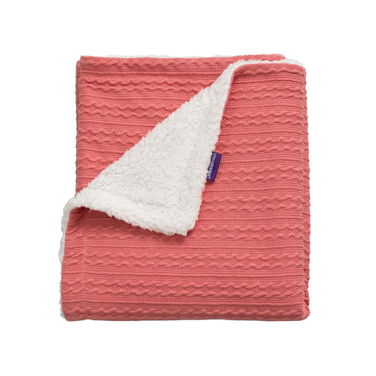 Clevamama Blanket Luxe Sherpa Baby Blanket Pink