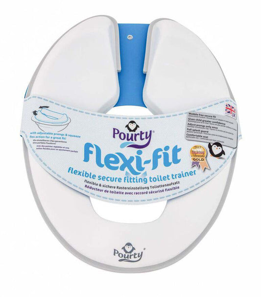 Pourty Flexi-Fit Toilet Trainer Grey