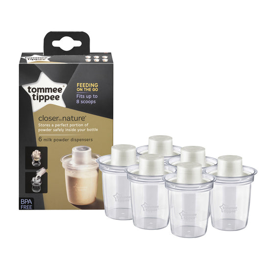 Tommee Tippee Closer to Nature Milk Powder Dispensers 6Pk