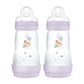 MAM Easy Start Anti Colic Bottle Lilac Pink 260ml 2Pk