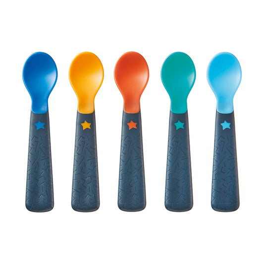 Tommee Tippee Easi Grip Self Feeding Spoons x5