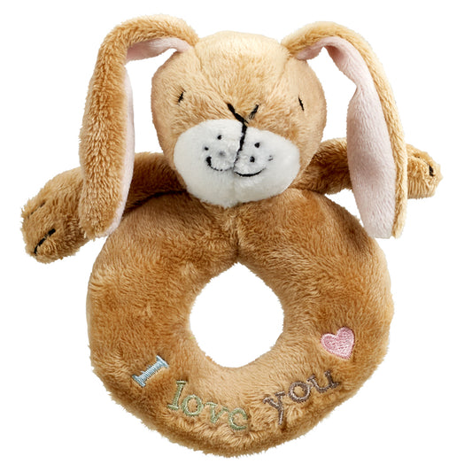 Guess How Much I Love You Hare Plush Ring Rattle