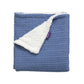 Clevamama Blanket Luxe Sherpa Baby Blanket Blue