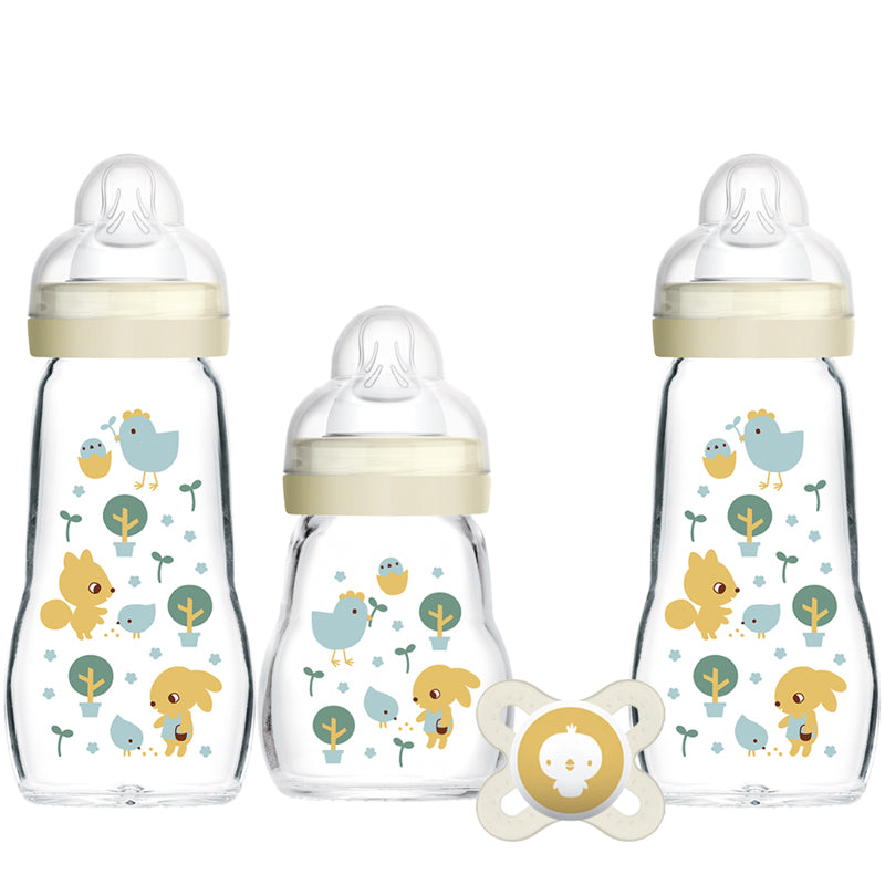 MAM Feel Good Glass Baby Bottle Starter Set