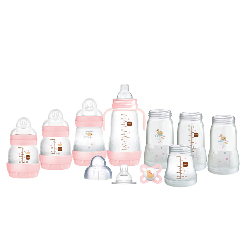 MAM Newborn Anti- Colic Bottle Starter Set Pink