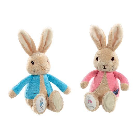 Peter Rabbit & Flopsy Bunny Plush Bean Rattles 21cm