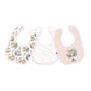 Kikka Boo Cotton Bibs Savanna Pink 3Pk