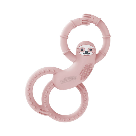 Dr. Brown's Flexees Silicone Teether Sloth Pink