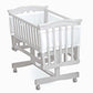 Breathable Baby Four Sided Mesh Crib Liner White & White Trim