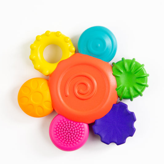 Sassy Silicone Flower Rattle Teether