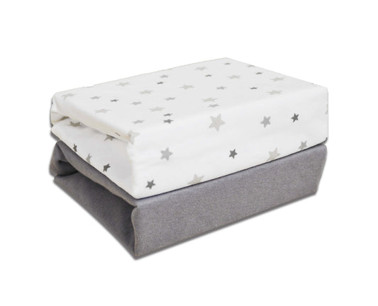 Cuddles Fitted Sheets Next 2 Me Crib Pack of 2 Magical Stars