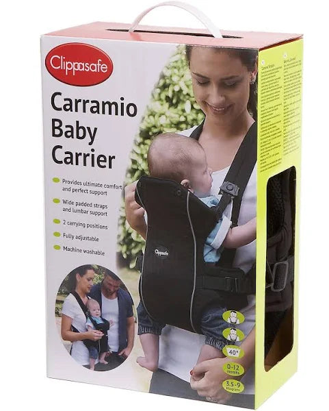 Clippasafe Carramio 2 Position Baby Carrier Black