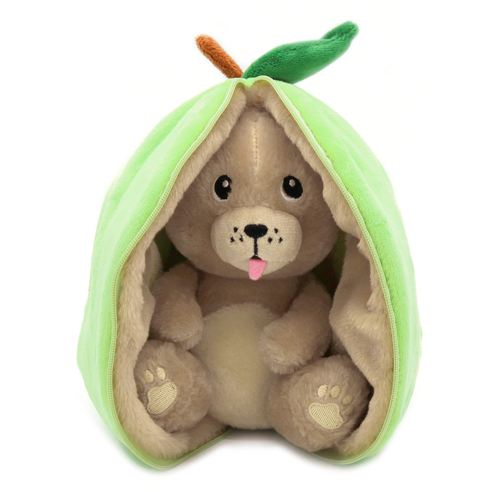 Flipetz Crocket The Dog & Apple Plush 2 in 1 Toy