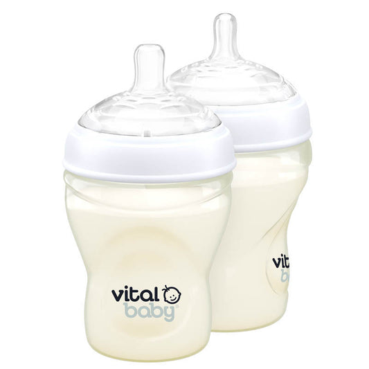 Vital Baby NURTURE Breast Like Feeding Bottle 240ml 2Pk