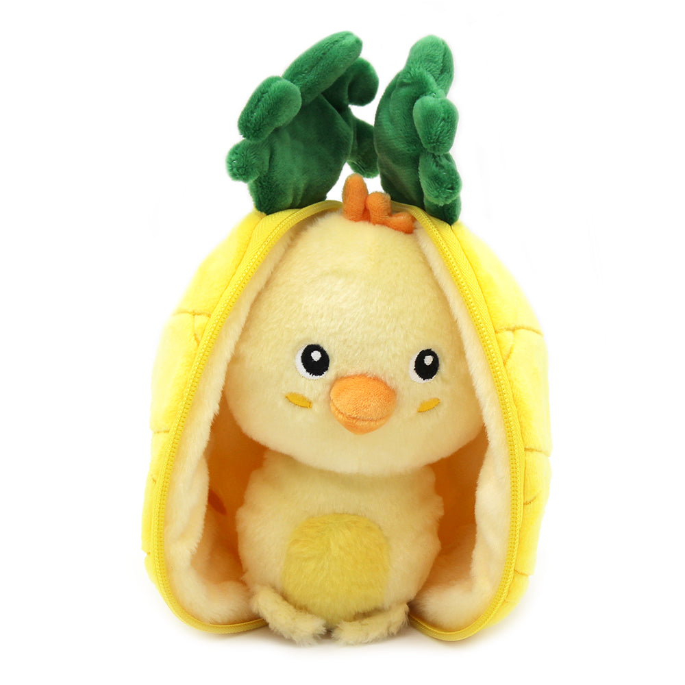 Flipetz Nugget The Chick & Pineapple Plush 2 in 1 Toy