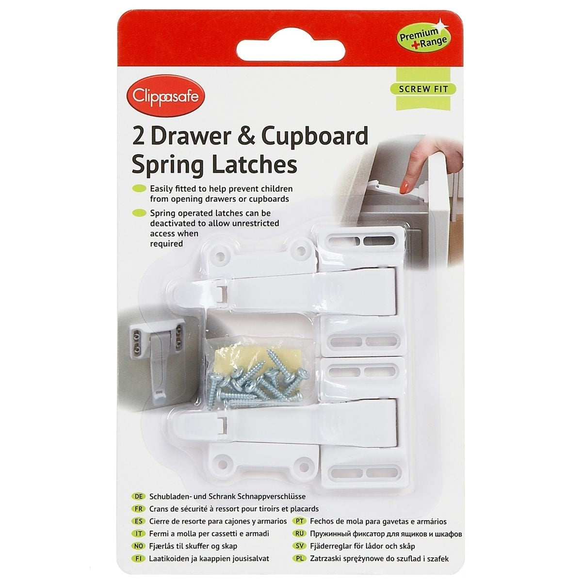 Clippasafe Drawer & Cupboard Spring Latches