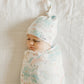 Copper Pearl Top Knot Hat Whimsy 0-4m