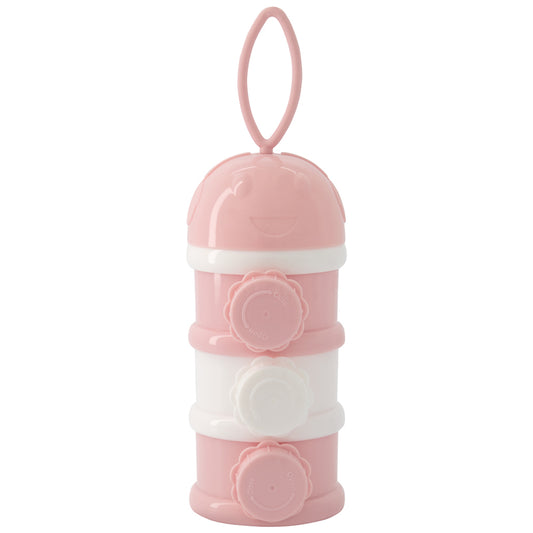 Kikka Boo Milk Formula Triple Stacking Portable Dispenser Pink