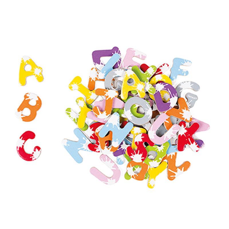 Janod Set Of 52 Splash Magnetic Letters