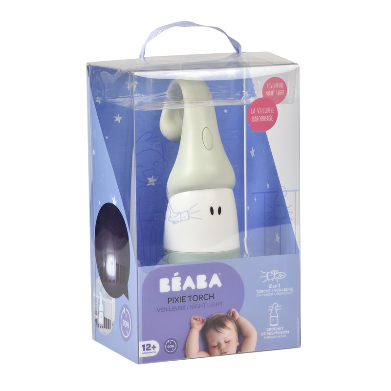 Beaba Pixie Torch 2-in-1 Portable Night Light Sage Green