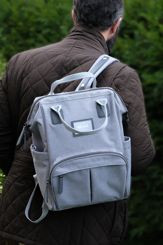 Beaba Wellington Backpack Changing Bag Grey