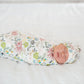 Copper Pearl Knitted Swaddle Blanket Olive