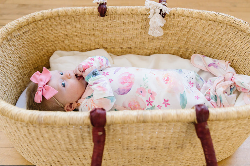 Copper Pearl Newborn Gown Bloom