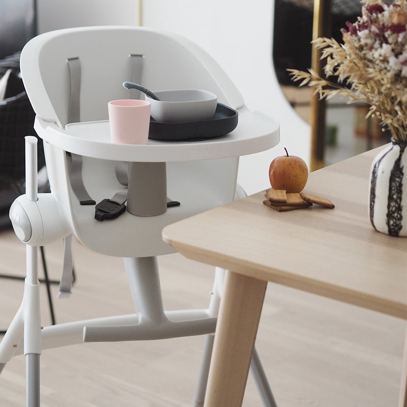 Béaba Up & Down Evolutive Highchair White Grey