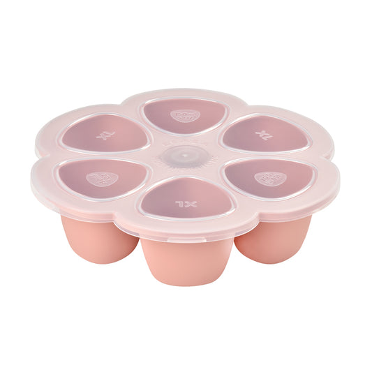 Beaba Silicone 6 Weaning Portions Storage Tray 150ml Pink