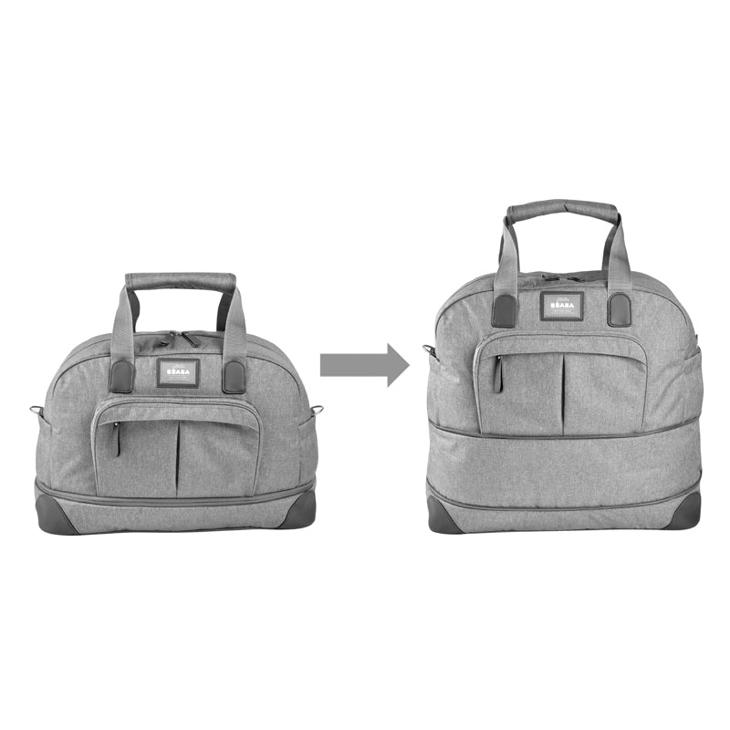 Beaba Amsterdam II Expandable Travel Changing Bag Heather Grey