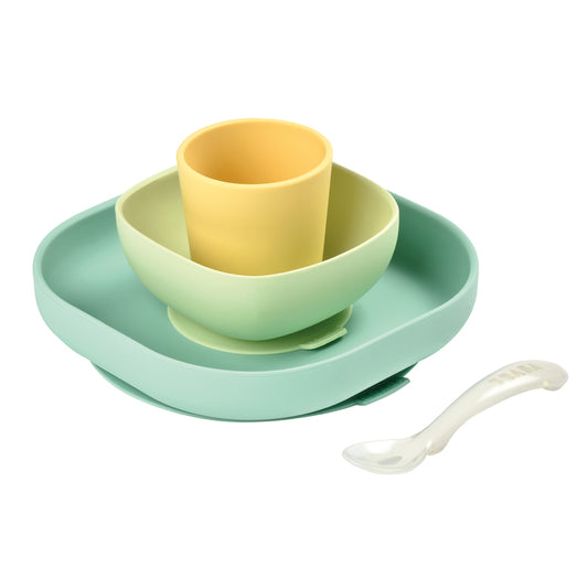 Beaba Silicone Meal 4pcs Set Natural