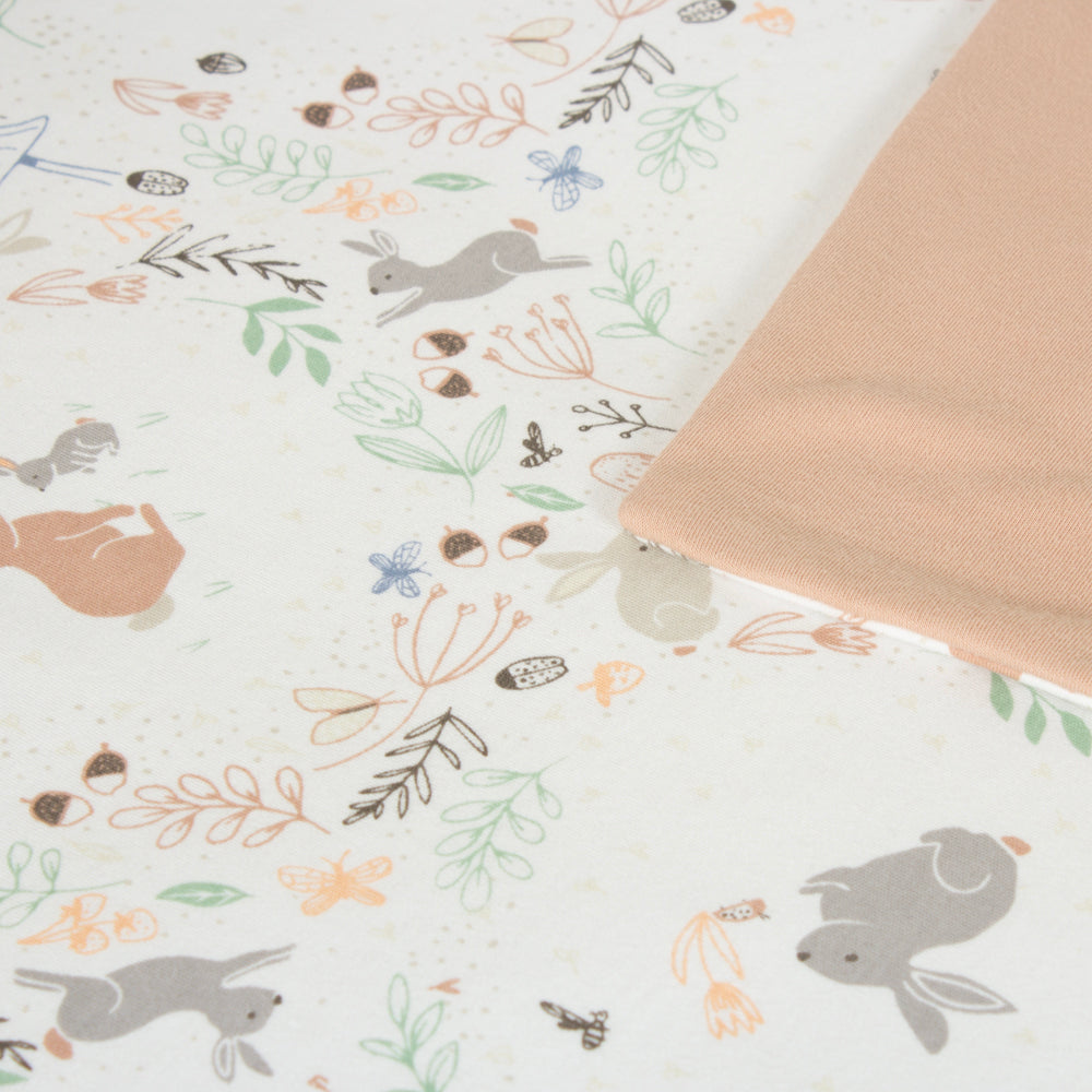 Purflo Toddler Duvet Cover & Pillowcase Storybook Nutmeg