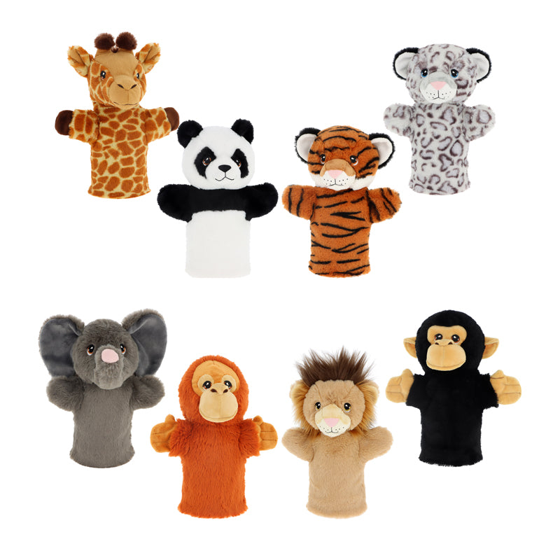 Keel Toys Keeleco Wild Hand Puppets 27cm 8 Asstd